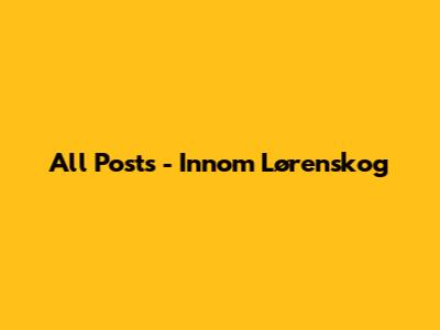 All Posts - Innom Lørenskog
