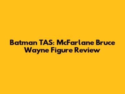 Batman TAS: McFarlane Bruce Wayne Figure Review