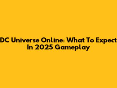 DC Universe Online: What To Expect In 2025 Gameplay