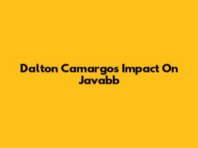 Dalton Camargo's Impact On Javabb