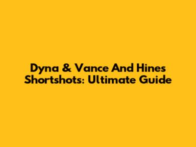 Dyna & Vance And Hines Shortshots: Ultimate Guide