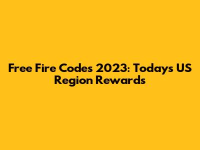 Free Fire Codes 2023: Today's US Region Rewards