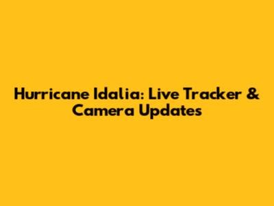 Hurricane Idalia: Live Tracker & Camera Updates