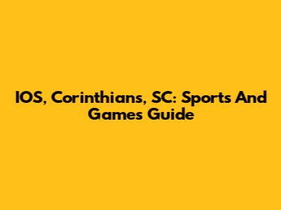 IOS, Corinthians, SC: Sports And Games Guide