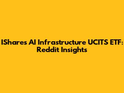 IShares AI Infrastructure UCITS ETF: Reddit Insights