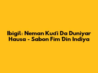 Ibigil: Neman Kuɗi Da Duniyar Hausa - Sabon Fim Ɗin Indiya