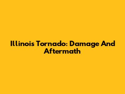 Illinois Tornado: Damage And Aftermath