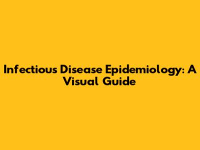Infectious Disease Epidemiology: A Visual Guide