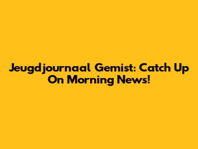 Jeugdjournaal Gemist: Catch Up On Morning News!