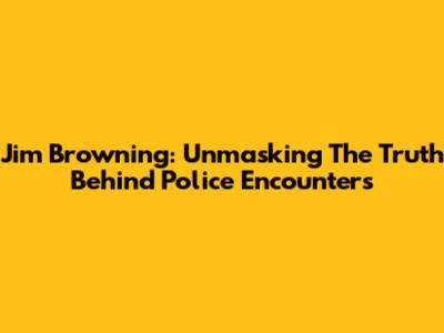 Jim Browning: Unmasking The Truth Behind Police Encounters