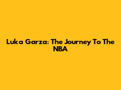 Luka Garza: The Journey To The NBA