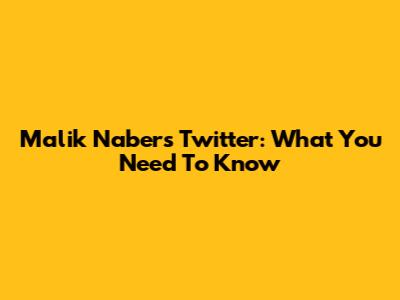 Malik Nabers Twitter: What You Need To Know