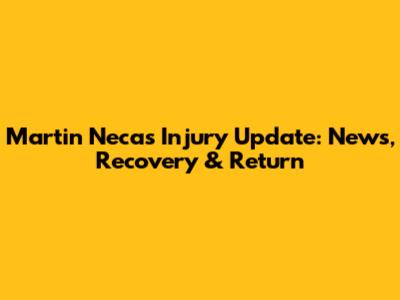 Martin Necas Injury Update: News, Recovery & Return