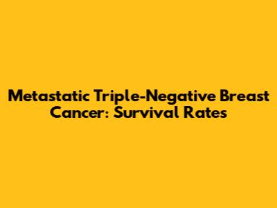 Metastatic Triple-Negative Breast Cancer: Survival Rates
