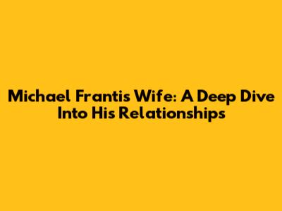 Michael Franti's Wife: A Deep Dive Into His Relationships