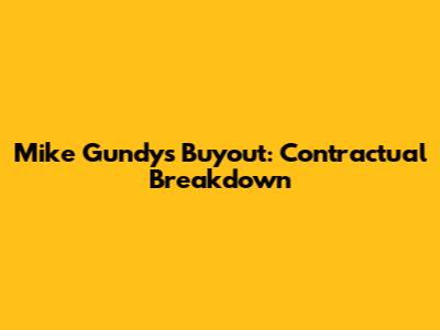 Mike Gundy's Buyout: Contractual Breakdown