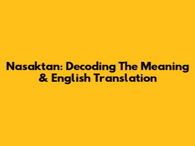 Nasaktan: Decoding The Meaning & English Translation