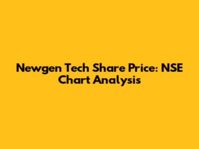 Newgen Tech Share Price: NSE Chart Analysis