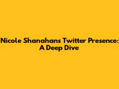 Nicole Shanahan's Twitter Presence: A Deep Dive