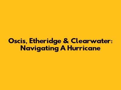Oscis, Etheridge & Clearwater: Navigating A Hurricane