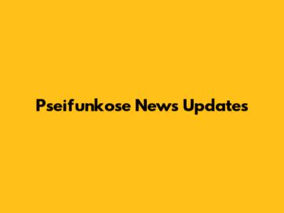 Pseifunkose News Updates