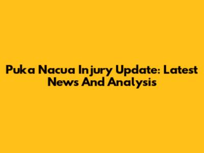 Puka Nacua Injury Update: Latest News And Analysis