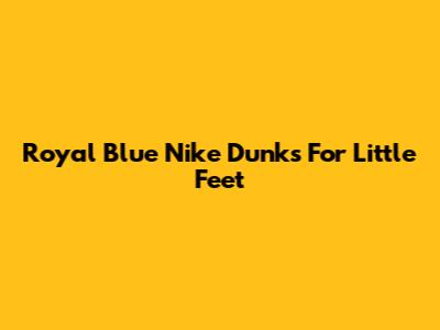 Royal Blue Nike Dunks For Little Feet