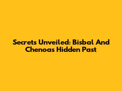 Secrets Unveiled: Bisbal And Chenoa's Hidden Past