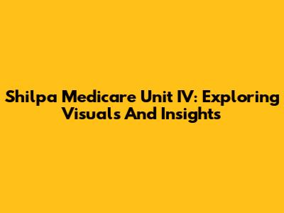 Shilpa Medicare Unit IV: Exploring Visuals And Insights
