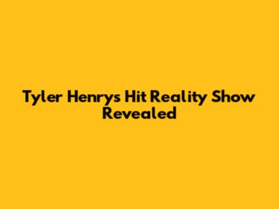 Tyler Henry's Hit Reality Show Revealed